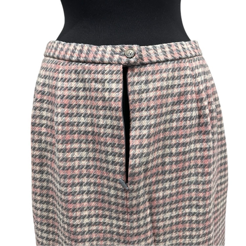 Vintage Pendleton 100% Virgin Wool Plaid Pencil Skirt Size 14 - Picture 9 of 13